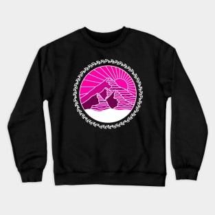 The Pink Mountains Crewneck Sweatshirt